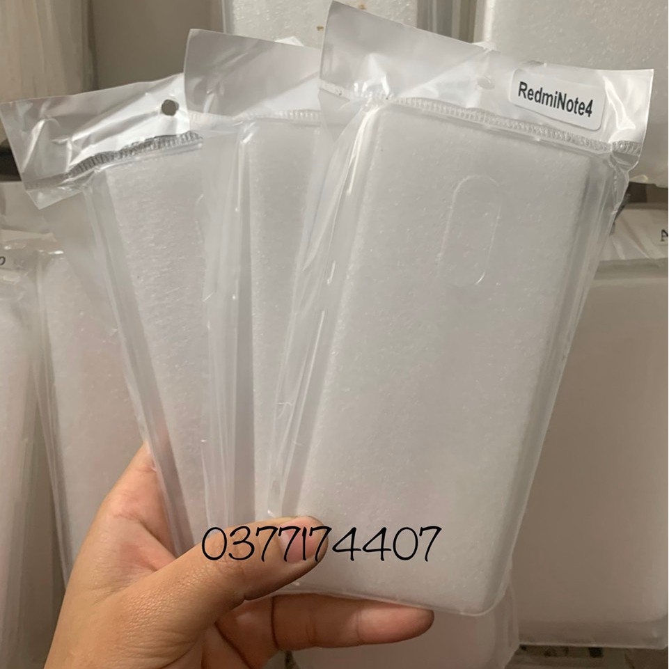 Bộ 2 ốp lưng dẻo cho Xiaomi Redmi Note 4/ Note 4X siêu mỏng 0.6mm ( Trong suốt )