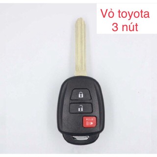 Vỏ chìa khoá TOYOTA ( 3 nút ) xe Vios , Camry , Innova , Corolla ĐỜI 2015 - 2020
