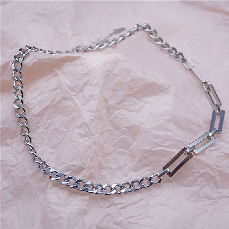 Vòng cổ Thép Titan Phong Cách Hip Hop Đơn Giản Thời Trang