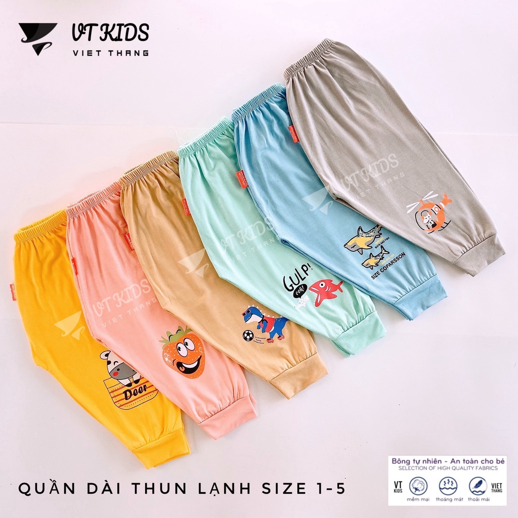 Combo 10 Quần Dài Thun Lạnh cho bé trai, bé gái từ 5-15kg