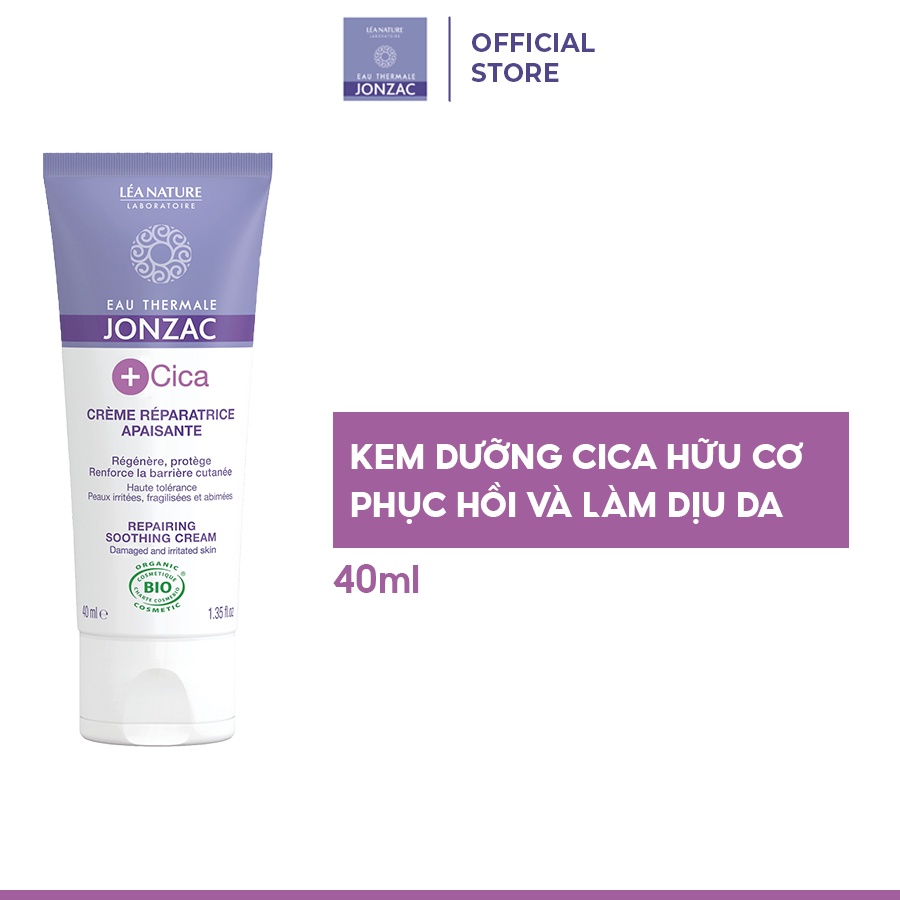 Kem Dưỡng Cica Hữu Cơ Phục Hồi Và Làm Dịu Da Eau Thermale Jonzac 40ml -100ml