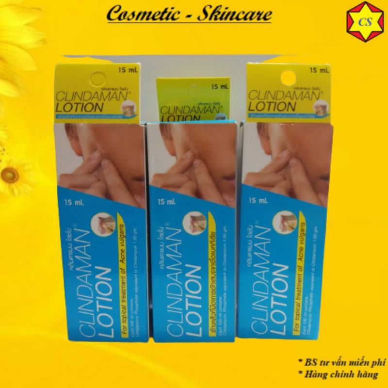 CLINDAMAN LOTION Chấm mụn giảm thâm Thái Lan 15ml