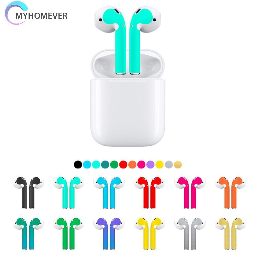 myhomever Earphone PVC Removable Sticker Protective Adhesive Decal Film for Airpods