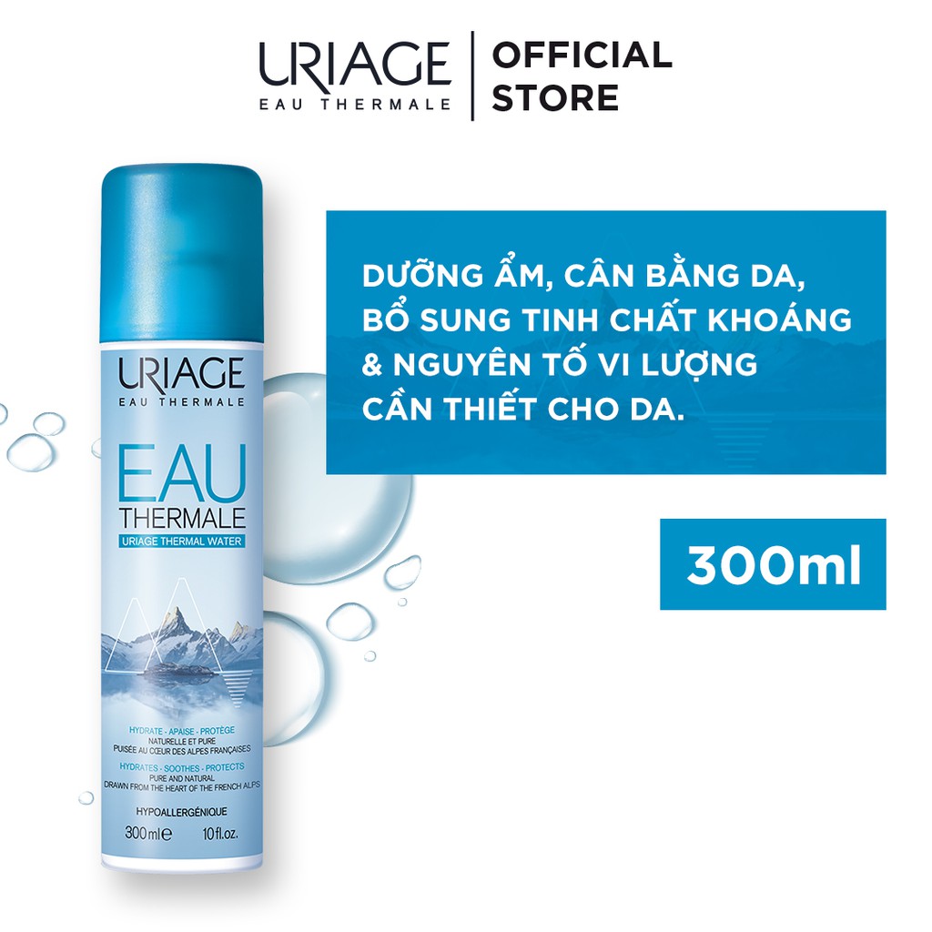 [Chính hãng] Xịt khoáng dưỡng ẩm cân bằng da URIAGE THERMAL WATER 300ML