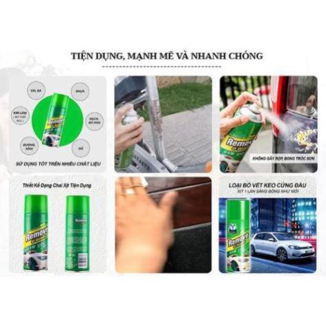 Chai Xịt Tẩy Keo Remove Of Stickers 450ml, tẩy vết băng dính, tẩy đa năng đồ nội thất