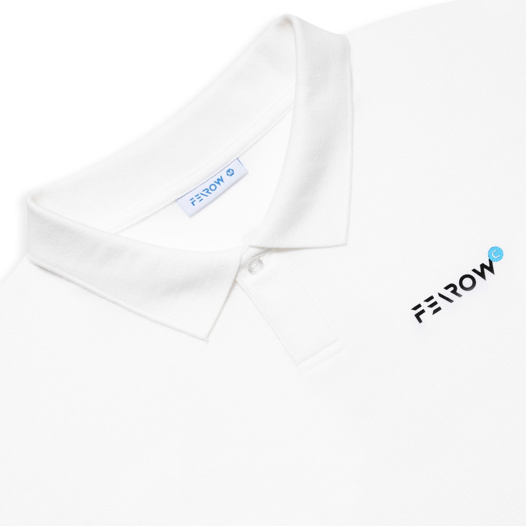 Áo polo nam nữ local brand unisex Fearow Signature / Màu Trắng - FW702