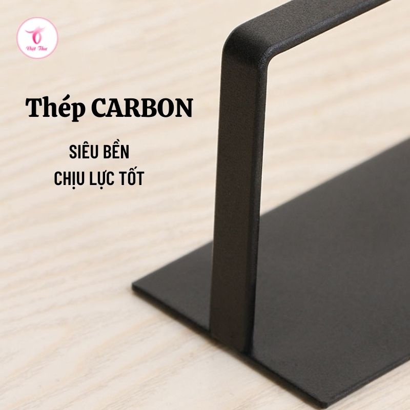 Móc dán tường treo giấy ăn Việt Thư bằng chất liệu thép cac bon chống gỉ  22 x 6 cm