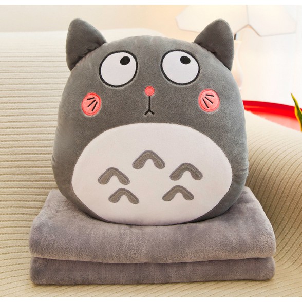 [Hàng mới về] Bộ gối ngủ văn phòng Totoro 3in1 , Gối ngủ Totoro 3in1