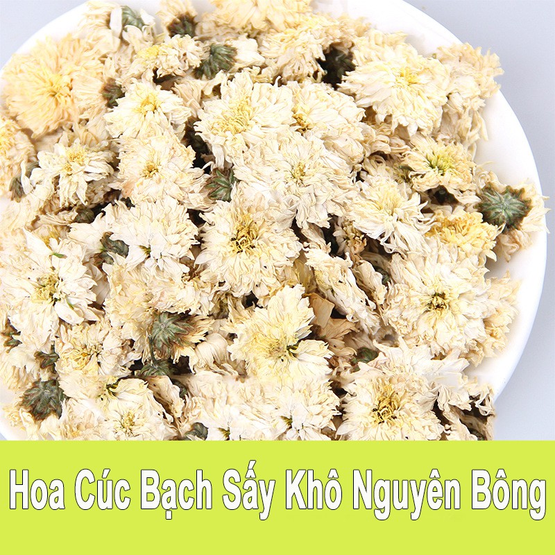 Trà Hoa Cúc Bạch Nguyên Bông Sấy Khô Hàng Loại 1 Bông To Đều Cao Cấp Hộp 50gr