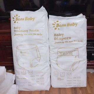 Tã/bỉm dán bén baby cao cấp, bỉm nội địa trung cao cấp. S96-M90