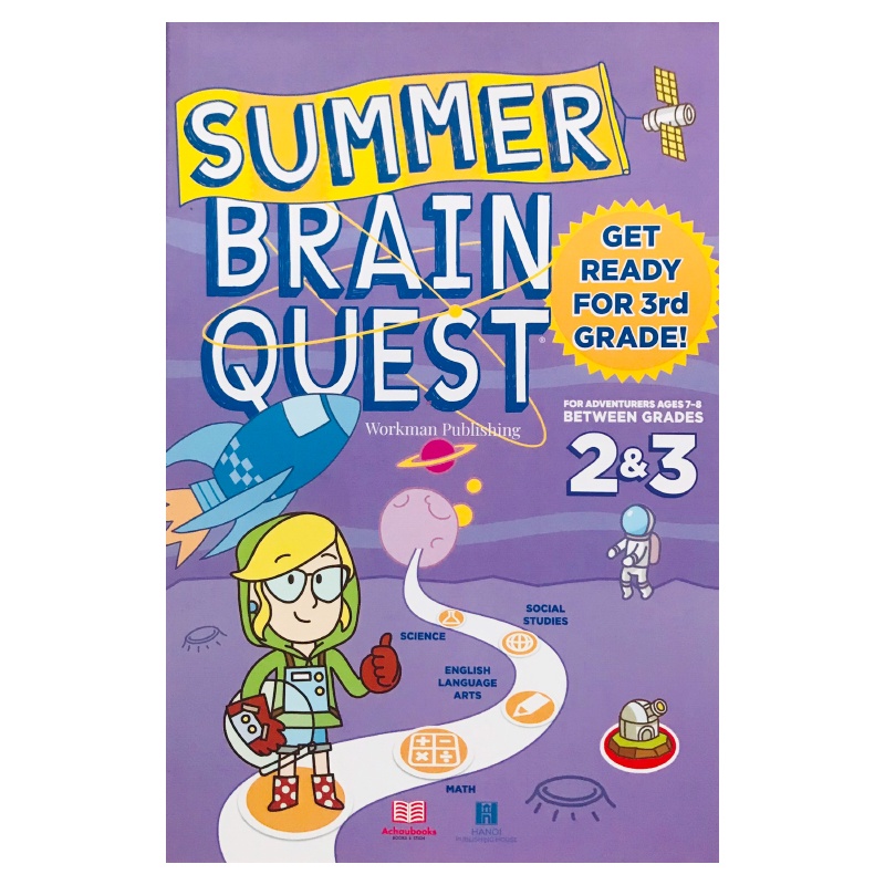 Sách Summer Brain Quest grade 2&amp;3 - Á Châu Books ( 7 - 8 tuổi )