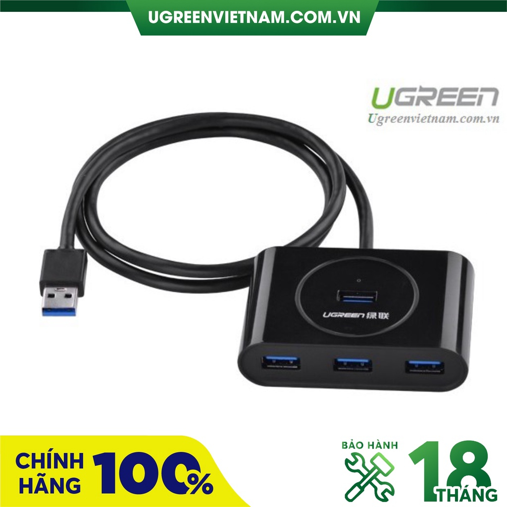 Hub USB 3.0 ra 4 cổng dài 30cm chính hãng Ugreen UG-20290 cao cấp