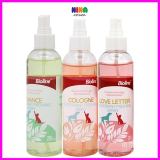 Nước hoa dầu thơm cho chó mèo thú cưng cún Bioline 207ml