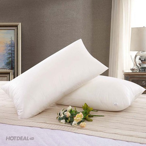 Bộ 2 Gối Gòn Nằm Ép Hơi Có Khóa Kéo Chất Lượng Cao