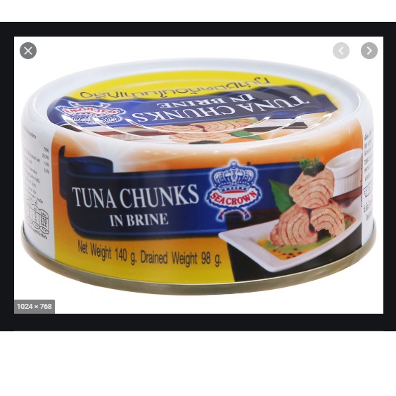 Cá ngừ ngâm nước muối hiệu Seacrown 140g