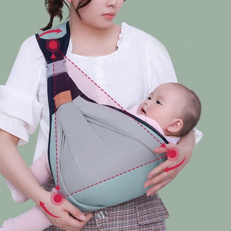 Đai Địu Em Bé Sơ Sinh Đeo Vai Thoáng Khí Điều Chỉnh Được