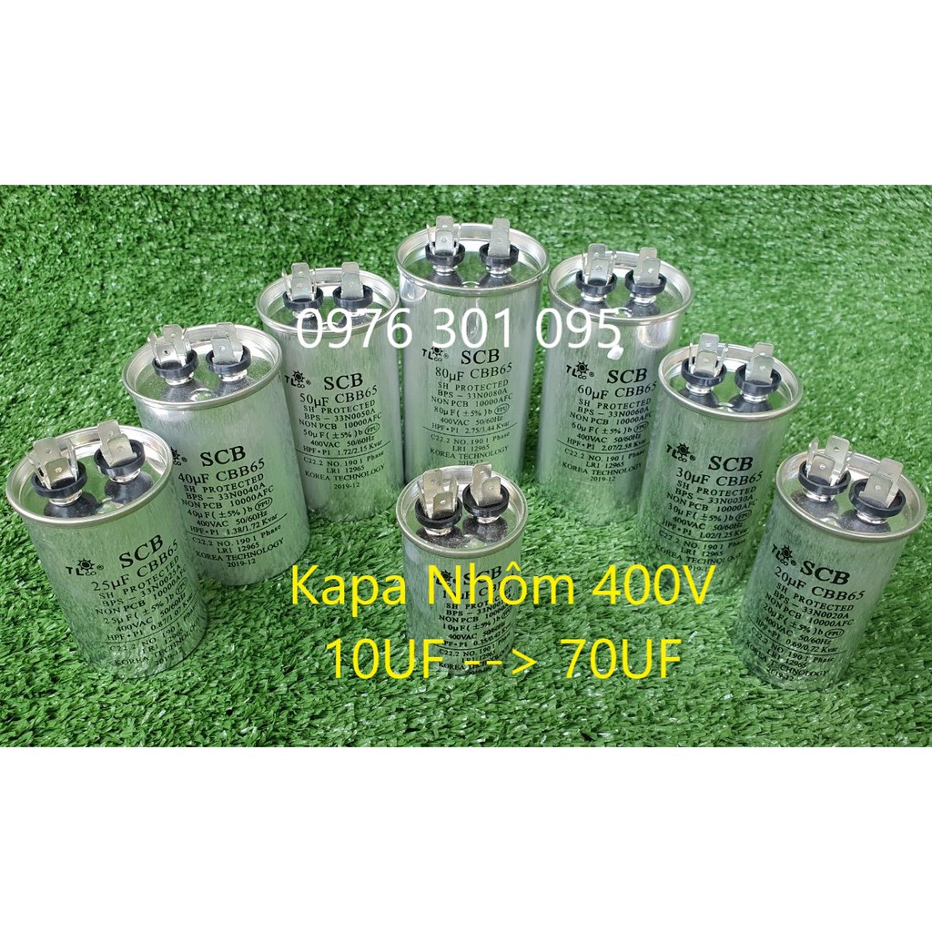 Tụ Điện CAPA Nhôm Từ 10UF đến 70UF