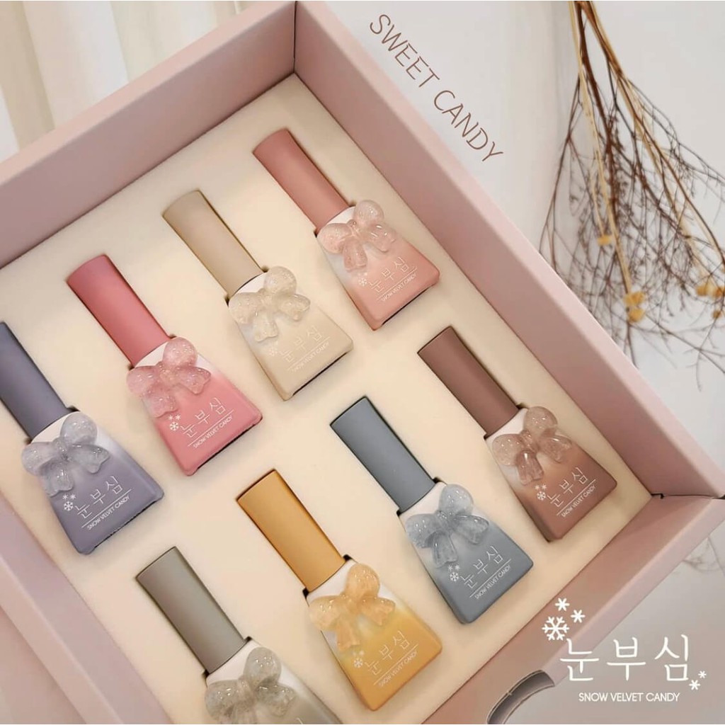 Sơn gel Hàn quốc Sweet Candy❄️𝑭𝒓𝒆𝒆𝑺𝒉𝒊𝒑❄️ Tách lẻ Bộ sưu tập Thu Đông 2020 NOON BOO SIM cao cấp