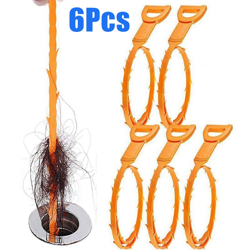 Set 6 Dụng Cụ Lấy Tóc Trong Bồn Rửa Tiện Lợi