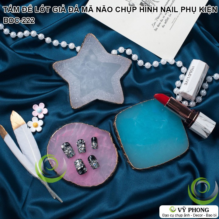 MIẾNG ĐẾ LÓT GIẢ ĐÁ MÃ NÃO MÀU PHONG CÁCH BẮC ÂU NORDIC CHỤP NAIL PHỤ KIỆN MỸ PHẨM ĐẠO CỤ CHỤP ẢNH SẢN PHẨM INS DDC-222