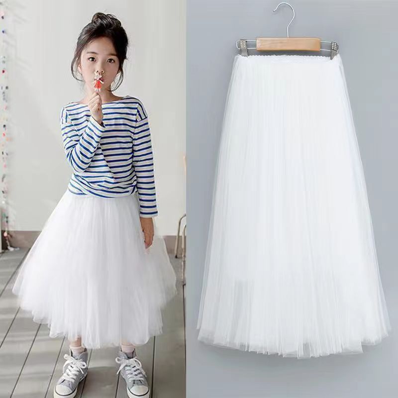 Chân Váy Lưới tutu 3 Lớp + Chân Váy Dài 1 Lớp Lưng Thun Co Giãn Thời Trang Cho Bé Gái