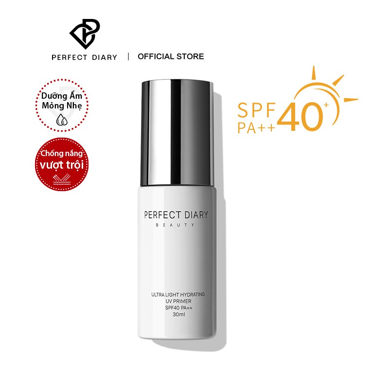 Kem Lót Chống Nắng Perfect Diary 30ML Ultra Light Hydrating Face Makeup UV Primer SPF40 PA++