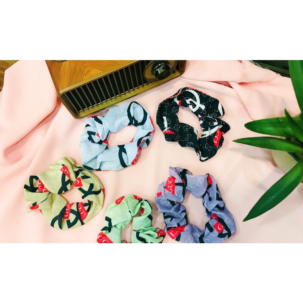 Dây buộc tóc nhiều màu dây cột tóc scrunchies hoa quả dễ thương phong cách hàn quốc _ KhỏeSport365