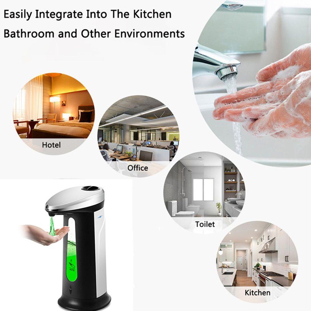 PISTA Bình Đựng Xà Phòng Cảm Biến IR Bằng Thép Không Gỉ Mới Cho Nhà Tắm