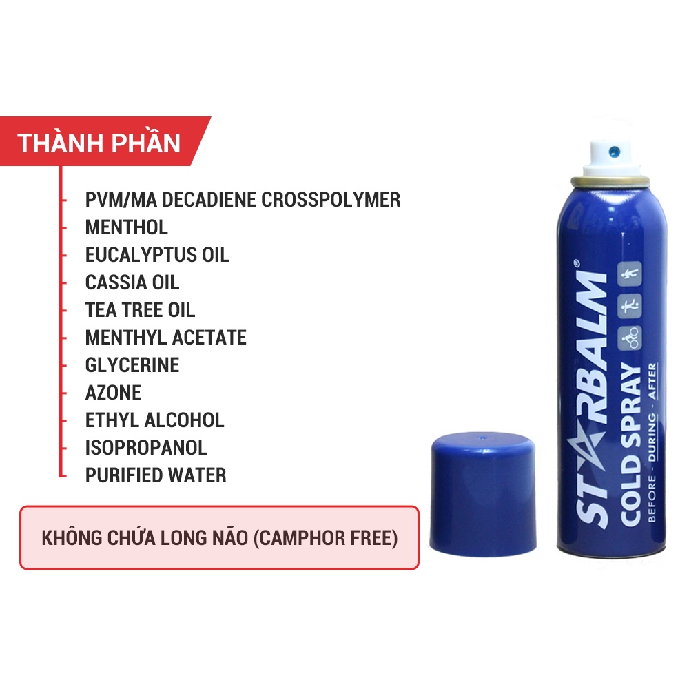 Chai Xịt Lạnh Starbalm Cold Spray 150ml