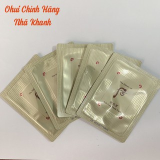 Combo 10 gói mặt nạ nóng Lộc Nhung giúp hồng hào da Whoo Nok Yong Mask Pack 2ml - Nhã Khanh Ohui