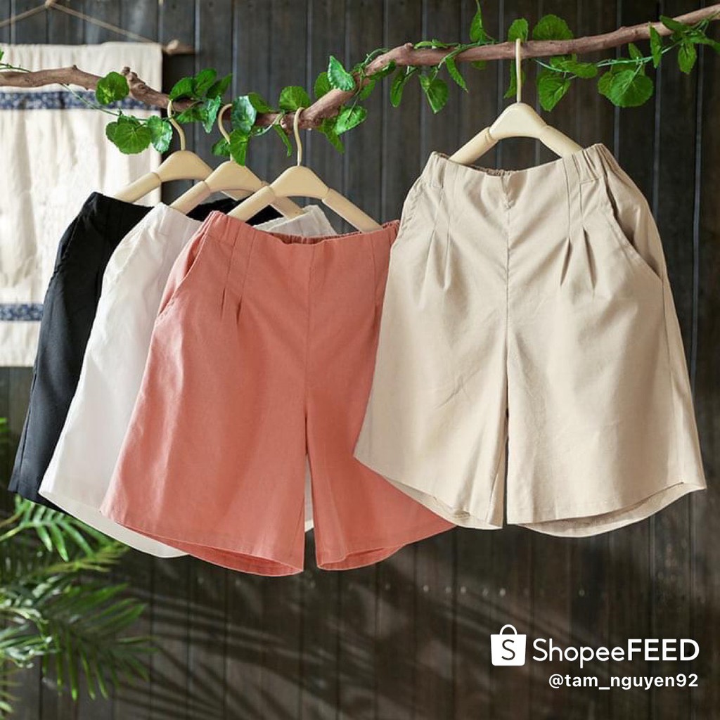 Quần Đùi Đũi Nữ Cạp Cao Mặc Ở Nhà , Bigsize _ Qs66 _ Lady Qs66