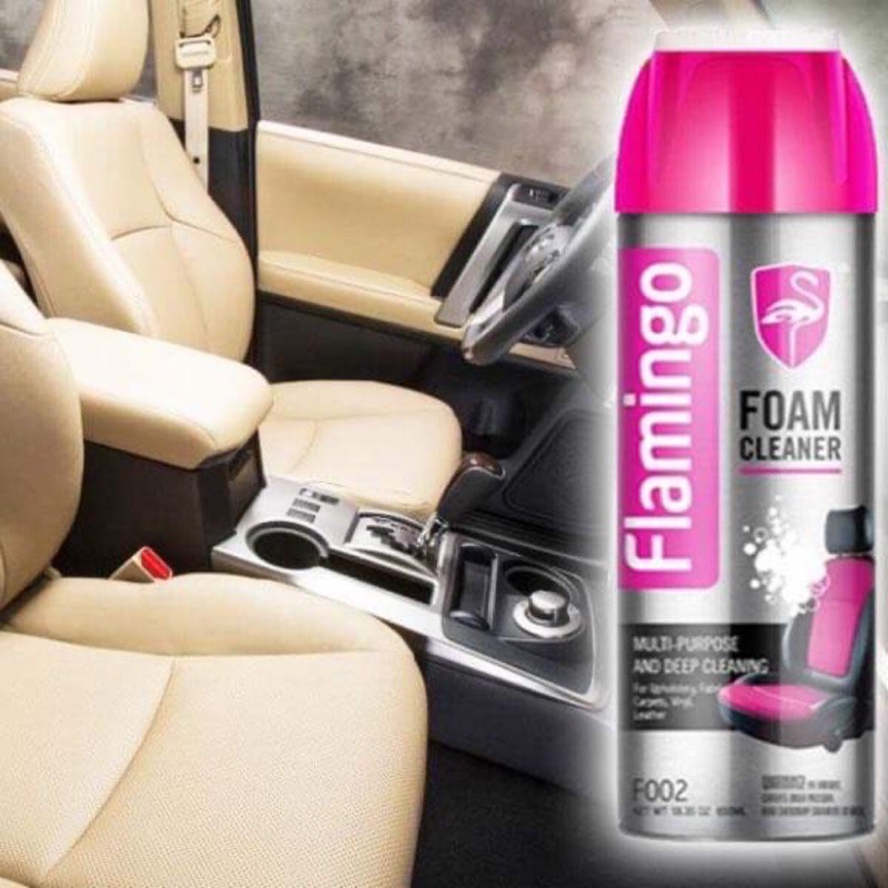 [RẺ VÔ ĐỊCH]  xịt bọt tẩy vệ sinh nội thất Flamingo F002 650ml 💥Xịt tẩy đa năng dạng bọt
