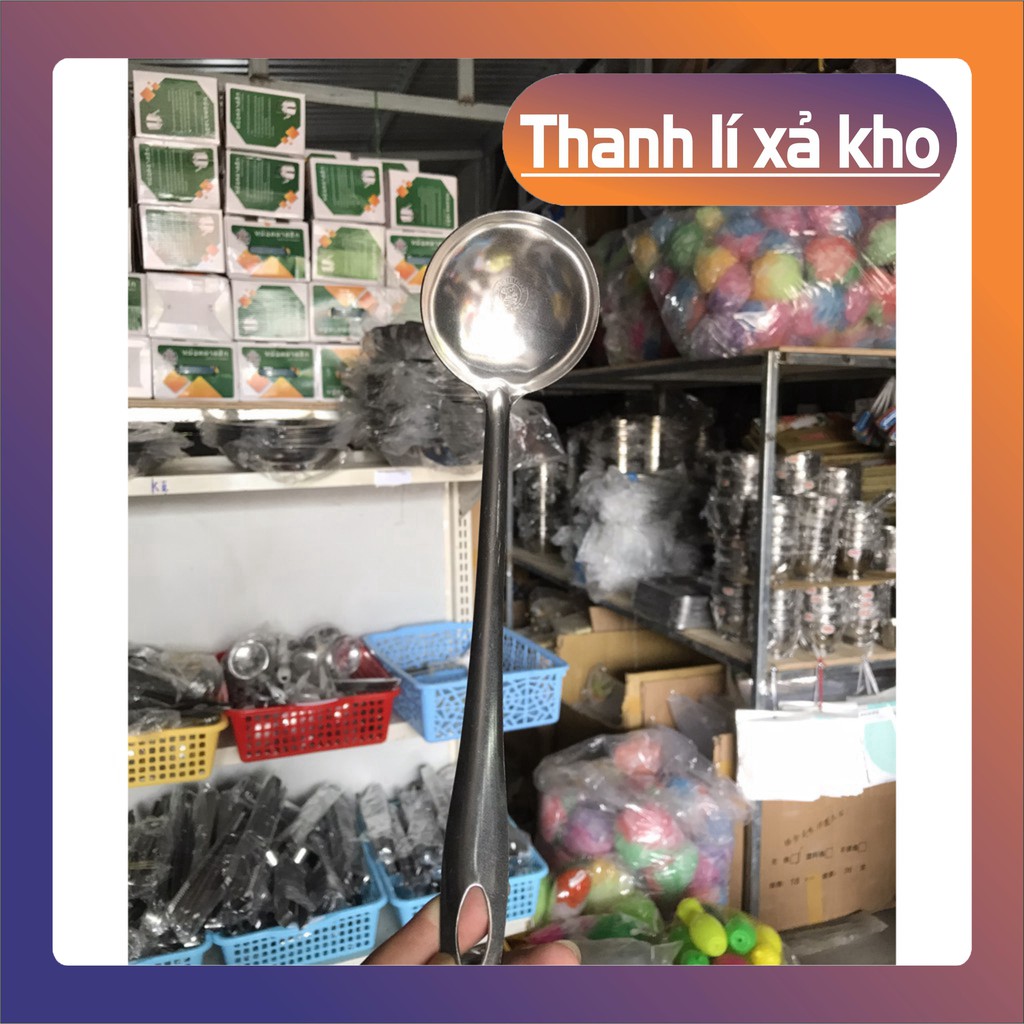 Vá múc canh 𝑭𝑹𝑬𝑬𝑺𝑯𝑰𝑷 Vá inox cán dài