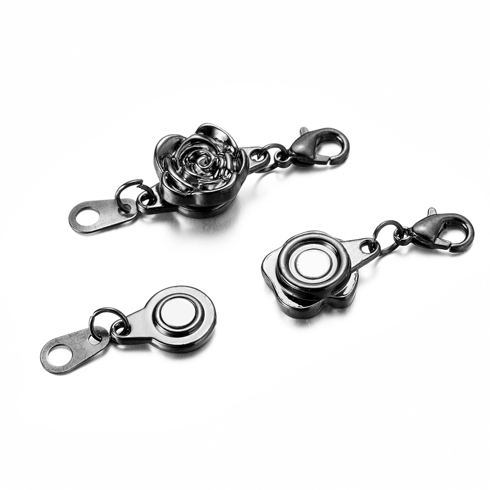 St.kunkka 5 đôi / túi Khóa kết nối từ tính cho dây chuyền Chất liệu hợp kim 5 màu để làm đồ trang sức DIY