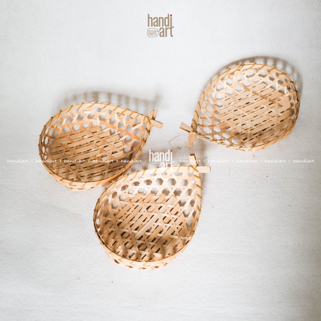 Khay tre đan hình con cá - Khay tre trang trí -  Woven bamboo tray