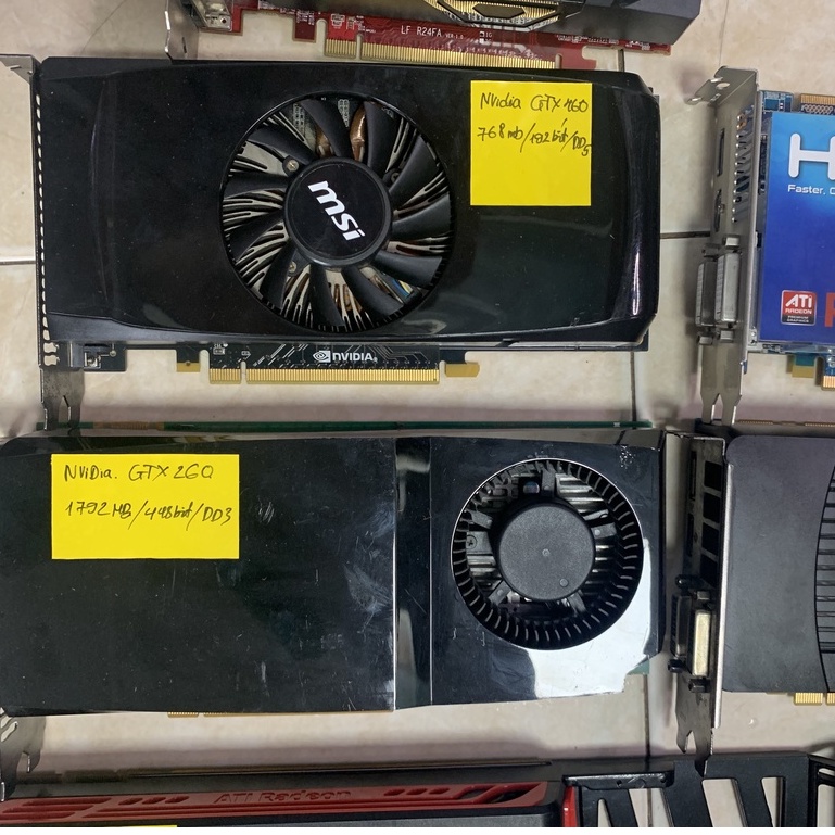 Vga card màn hình cũ tháo máy nhật,GT710/quadro 4000/gtx 760/gtx260/gtx460,AMD radeon HD 6670 hàng nguyên bụi nhật