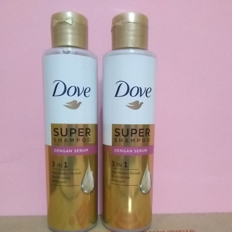 (hàng Mới Về) Dầu Gội Dove Super Shampoo With Serum 3 Trong 1 125ml