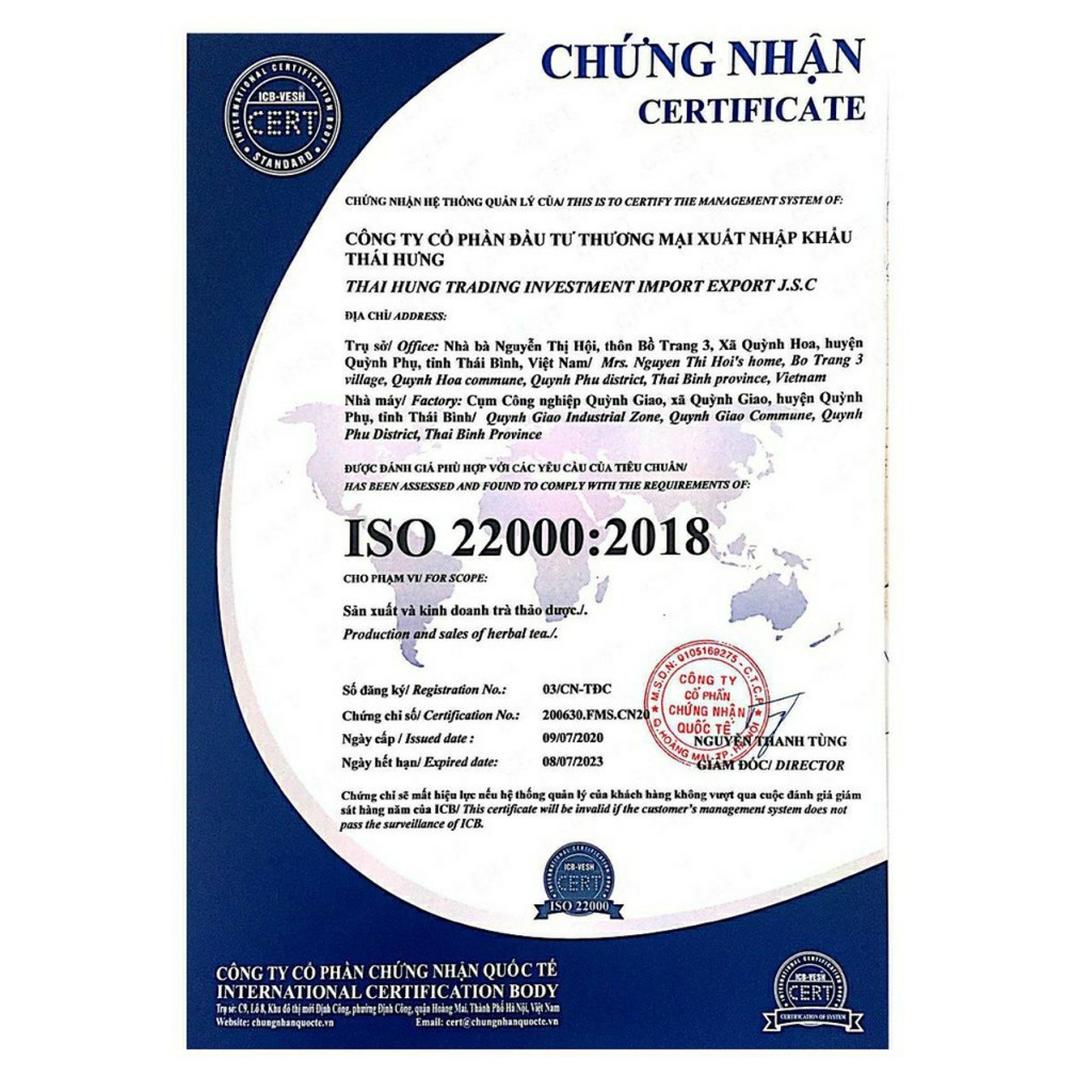 Trà Giảo Cổ Lam Thái Hưng Giúp Giảm Cân Hạ Mỡ Máu 25 Túi Lọc 125g