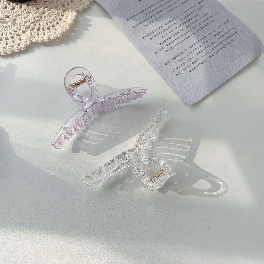 Kẹp tóc Dongdaemun Hàn Quốc bằng nhựa resin màu sắc tùy chọn dành cho bạn gái
