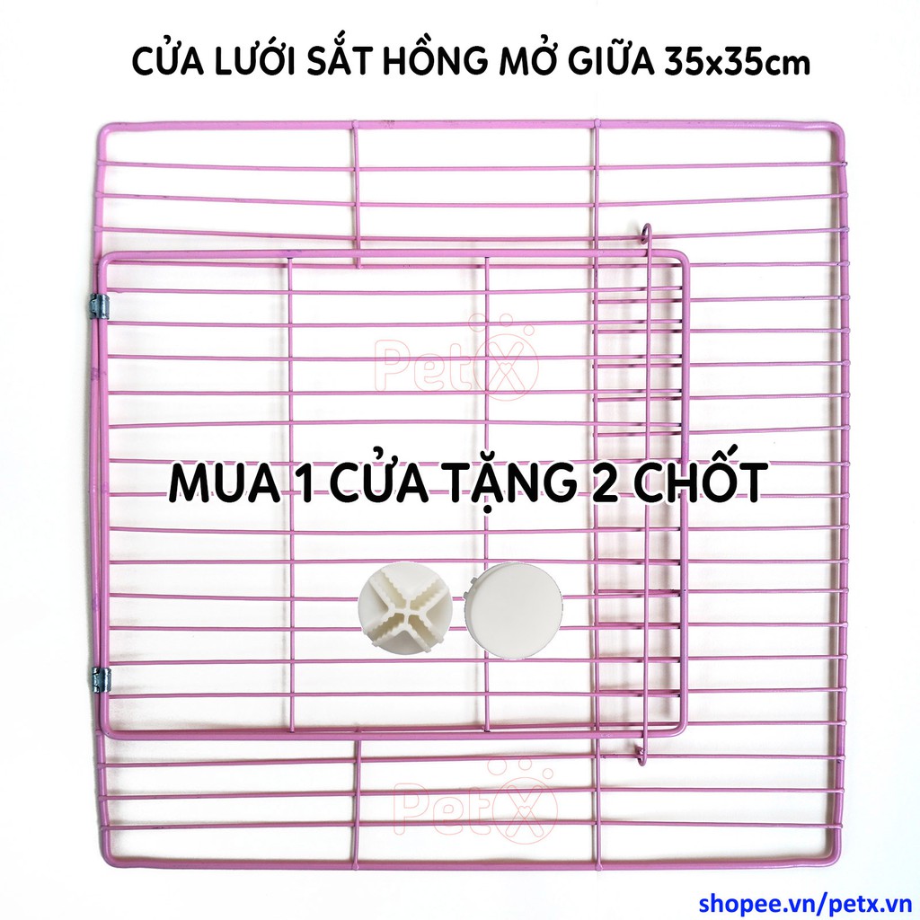 Cửa chuồng mèo, tấm ghép lưới sắt, phụ kiện lắp ghép chuồng thú cưng