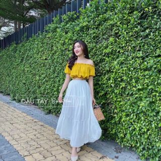 SET ÁO VÁY MAXI KATE LỤA - ĐẦM MAXI ĐI BIỂN