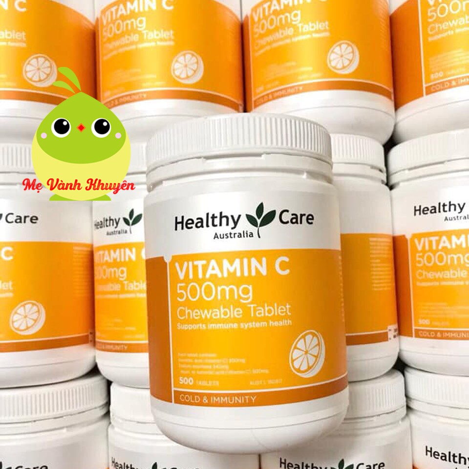 Vitamin C cho người từ 2 tuổi trở lên Healthy Care Vitamin C 500mg, Úc (500v) | Thế Giới Skin Care