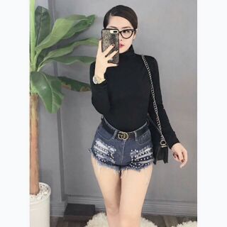 Áo giữ nhiệt nữ, cổ cao 3p, bên trong có lót lớp nỉ bông,  giữ ấm rất tốt,  mùa đông chỉ cần thêm áo khoác là ấm áp luôn