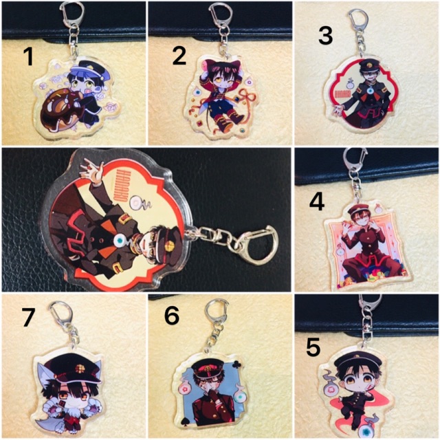 Móc khoá hanako-kun , móc khoá anime jibaku shounen hanako-kun