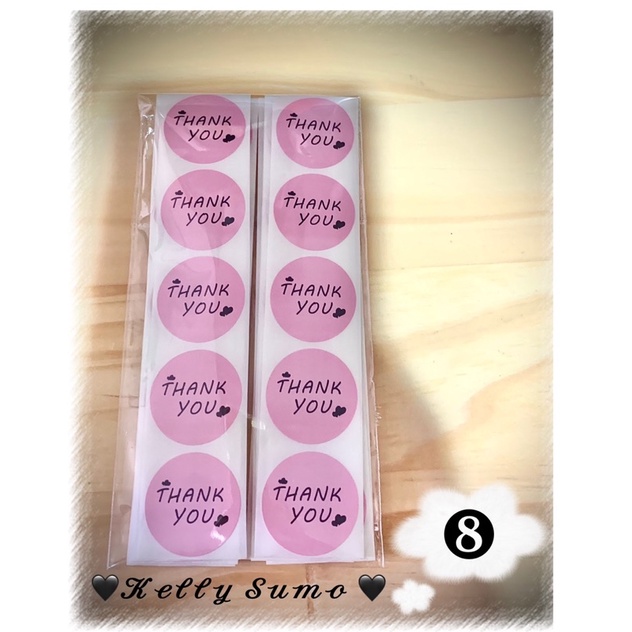Set 50 Sticker dán chữ THANK YOU xinh xinh