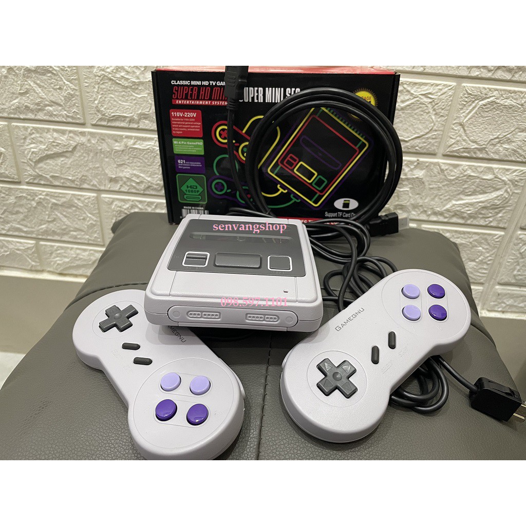 máy chơi game 621 trò, Bộ máy game 4 nút HDMI - Bản Hoàn Chỉnh Nhất của SNES - SPS,....- senvangshop