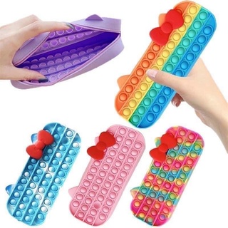 Hộp bút pop it silicon cao cấp, bóp viết pop it cho bé