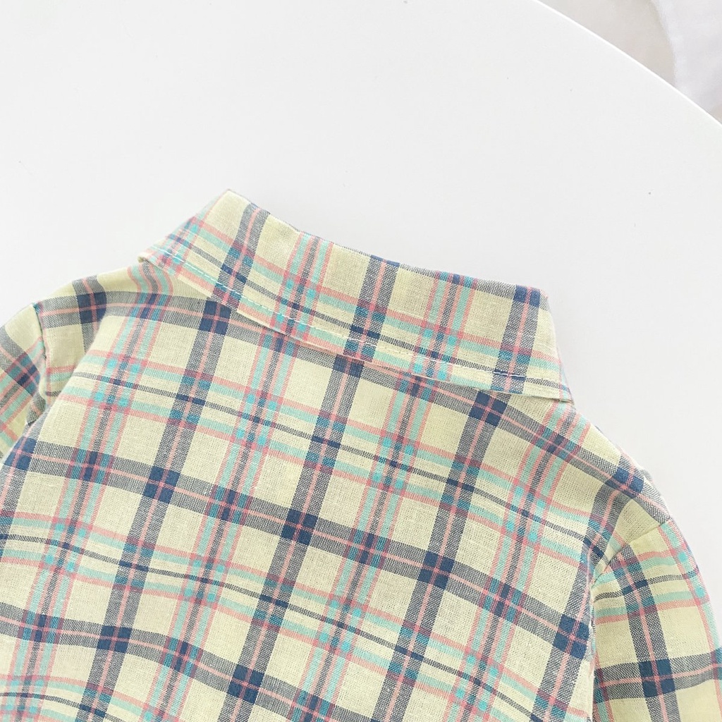 Sanlutoz Đứa bé Những cậu bé Rompers Thời trang Kẻ sọc Tay áo dài Dễ thương