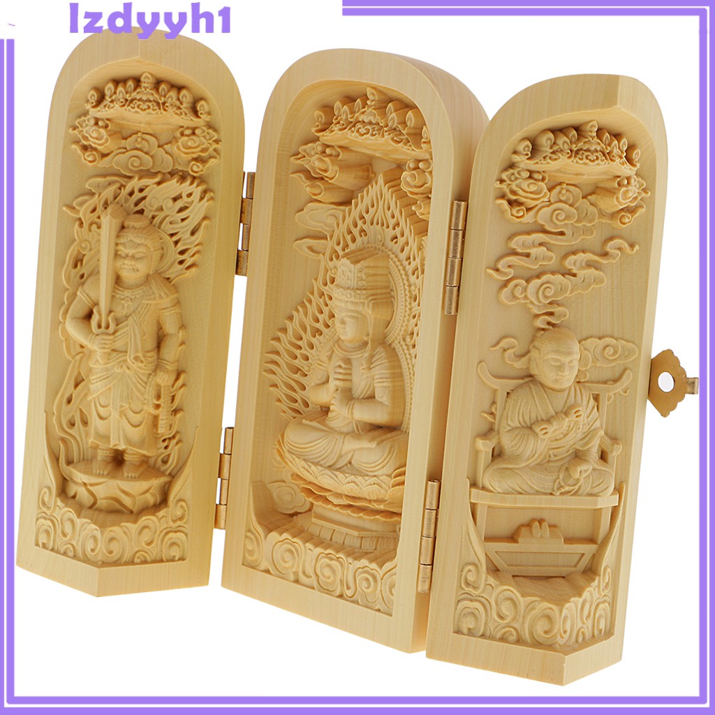 Tượng Phật Gỗ 3 Kiểu Chạm Khắc Thủ Công Tinh Xảo