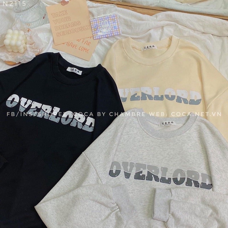 [ ẢNH THẬT ] ÁO SWEATER OVERLORD FORM RỘNG TAY BỒNG